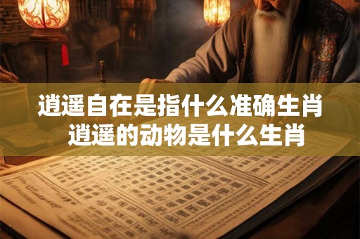 逍遥自在是指什么准确生肖  逍遥的动物是什么生肖