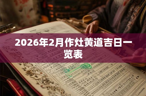 2026年2月作灶黄道吉日一览表