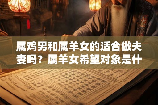 属鸡男和属羊女的适合做夫妻吗？属羊女希望对象是什么样的？