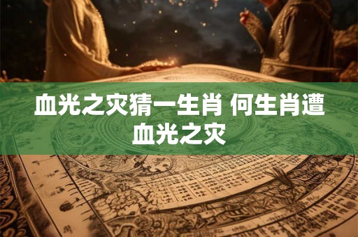 血光之灾猜一生肖 何生肖遭血光之灾