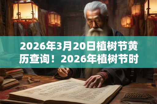2026年3月20日植树节黄历查询！2026年植树节时辰吉凶查询！