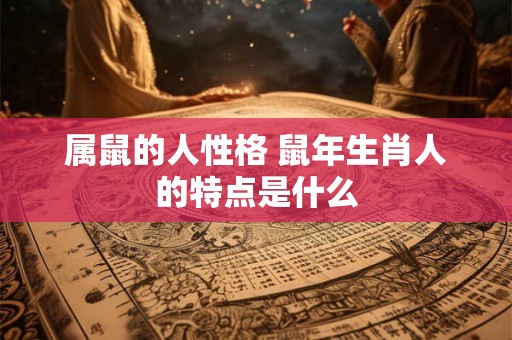 属鼠的人性格 鼠年生肖人的特点是什么