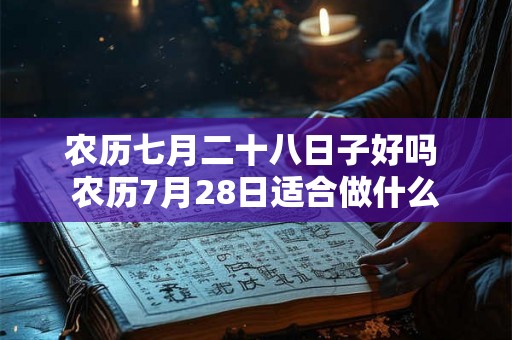 农历七月二十八日子好吗 农历7月28日适合做什么