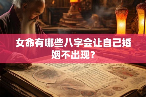 女命有哪些八字会让自己婚姻不出现? 女命有哪些八字会让自己婚姻不出现?