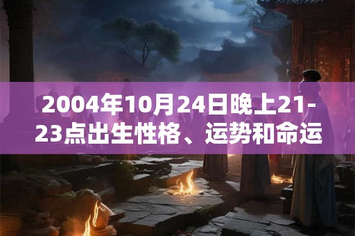 2004年10月24日晚上21-23点出生性格、运势和命运
