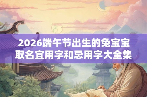 2026端午节出生的兔宝宝取名宜用字和忌用字大全集