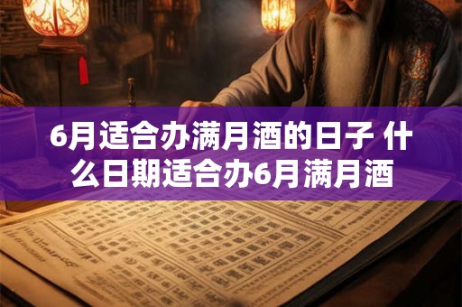 6月适合办满月酒的日子 什么日期适合办6月满月酒 6月适合办满月酒的日子 什么日期适合办6月满月酒