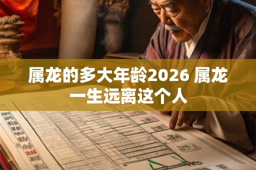 属龙的多大年龄2026 属龙一生远离这个人 属龙的多大年龄2026 属龙一生远离这个人