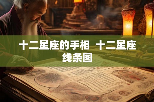 十二星座的手相  十二星座线条图