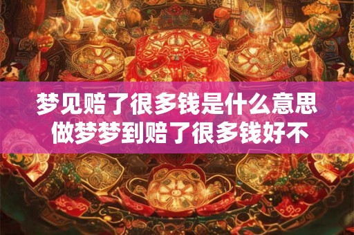梦见赔了很多钱是什么意思 做梦梦到赔了很多钱好不好 梦见赔了很多钱是什么意思 做梦梦到赔了很多钱好不好