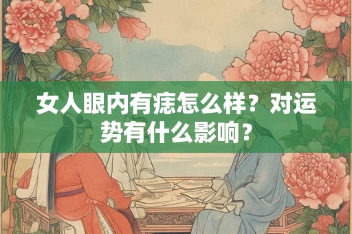女人眼内有痣怎么样？对运势有什么影响？