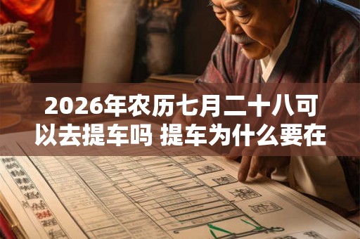 2026年农历七月二十八可以去提车吗 提车为什么要在上午 2026年农历七月二十八可以去提车吗 提车为什么要在上午