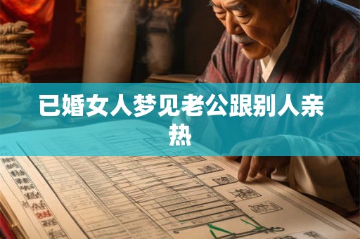 已婚女人梦见老公跟别人亲热