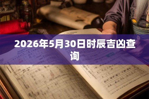 2026年5月30日时辰吉凶查询