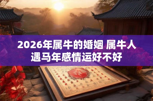 2026年属牛的婚姻 属牛人遇马年感情运好不好 2026年属牛的婚姻 属牛人遇马年感情运好不好