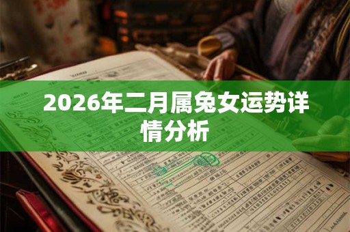 2026年二月属兔女运势详情分析