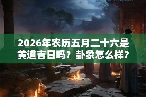 2026年农历五月二十六是黄道吉日吗？卦象怎么样？