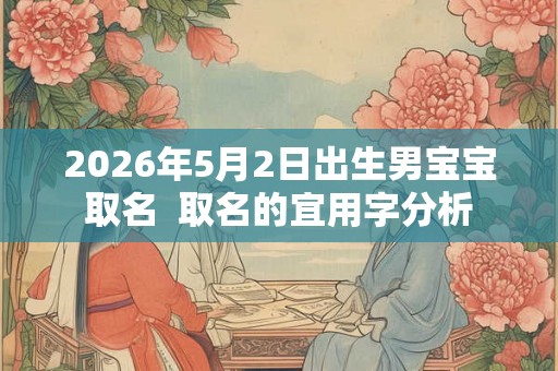2026年5月2日出生男宝宝取名  取名的宜用字分析
