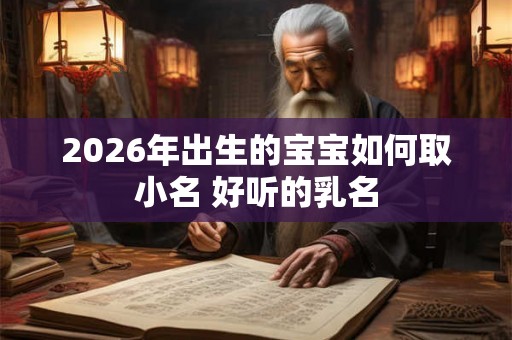 2026年出生的宝宝如何取小名 好听的乳名