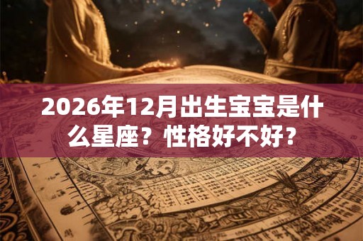 2026年12月出生宝宝是什么星座？性格好不好？