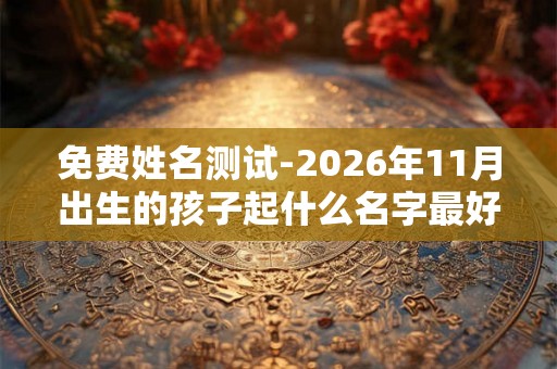 免费姓名测试-2026年11月出生的孩子起什么名字最好