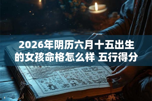 2026年阴历六月十五出生的女孩命格怎么样 五行得分如何