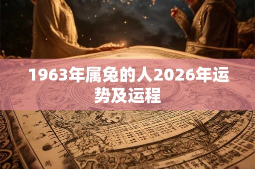 1963年属兔的人2026年运势及运程 1963年属兔的人2026年运势及运程