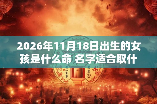 2026年11月18日出生的女孩是什么命 名字适合取什么