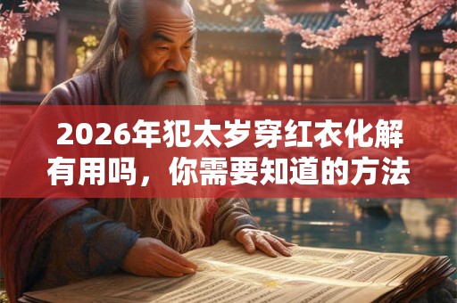 2026年犯太岁穿红衣化解有用吗，你需要知道的方法有这些