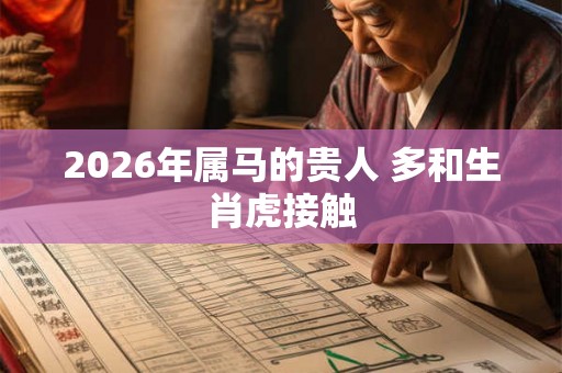 2026年属马的贵人 多和生肖虎接触