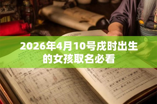 2026年4月10号戌时出生的女孩取名必看