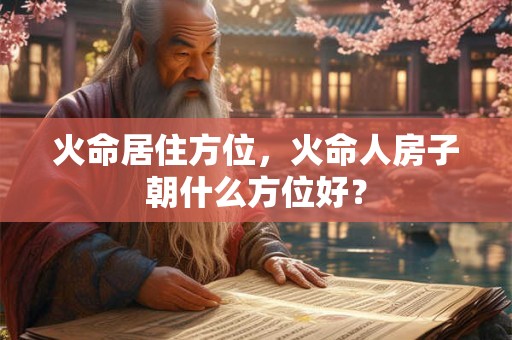 火命居住方位，火命人房子朝什么方位好？