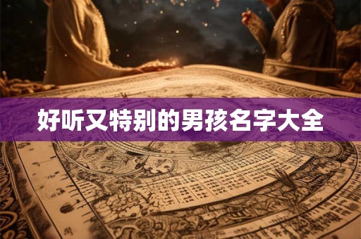 好听又特别的男孩名字大全 好听又特别的男孩名字大全