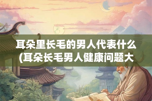 耳朵里长毛的男人代表什么(耳朵长毛男人健康问题大吗?) 耳朵里长毛的男人代表什么(耳朵长毛男人健康问题大吗?)