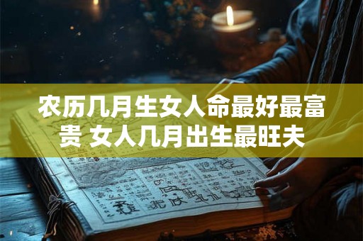农历几月生女人命最好最富贵 女人几月出生最旺夫