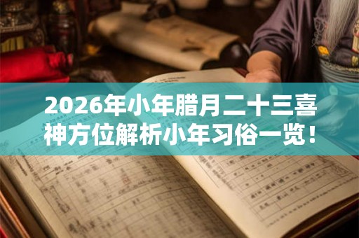 2026年小年腊月二十三喜神方位解析小年习俗一览！
