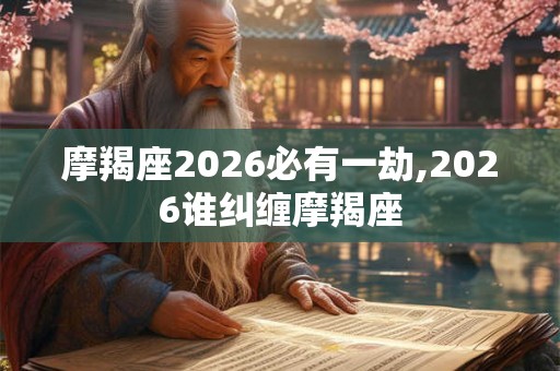 摩羯座2026必有一劫,2026谁纠缠摩羯座 摩羯座2026必有一劫,2026谁纠缠摩羯座
