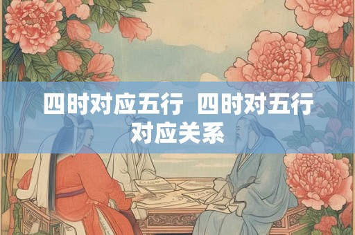 四时对应五行  四时对五行对应关系
