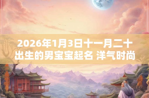 2026年1月3日十一月二十出生的男宝宝起名 洋气时尚新潮