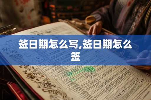 签日期怎么写,签日期怎么签