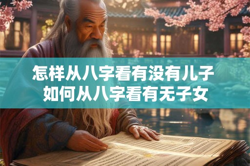 怎样从八字看有没有儿子 如何从八字看有无子女 怎样从八字看有没有儿子 如何从八字看有无子女
