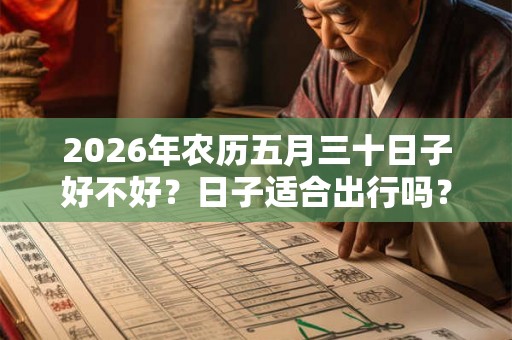2026年农历五月三十日子好不好?日子适合出行吗? 2026年农历五月三十日子好不好?日子适合出行吗?