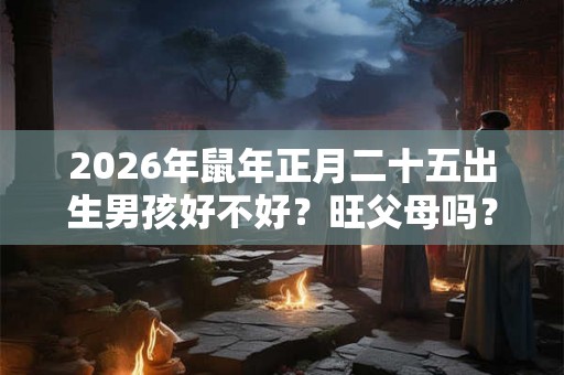 2026年鼠年正月二十五出生男孩好不好？旺父母吗？