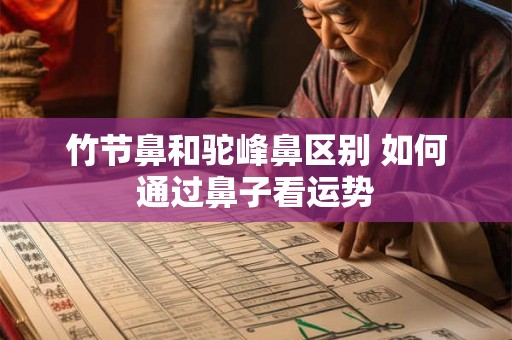 竹节鼻和驼峰鼻区别 如何通过鼻子看运势