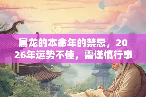 属龙的本命年的禁忌,2026年运势不佳,需谨慎行事 属龙的本命年的禁忌,2026年运势不佳,需谨慎行事