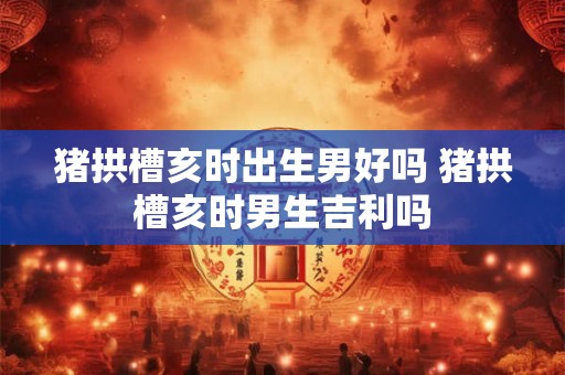 猪拱槽亥时出生男好吗 猪拱槽亥时男生吉利吗