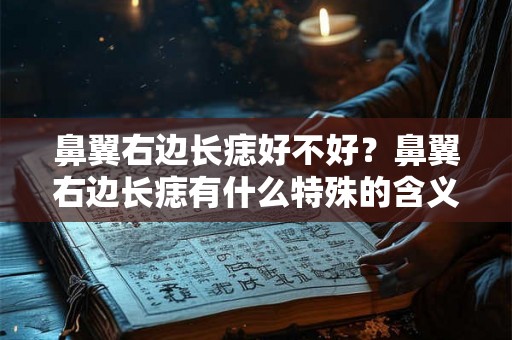 鼻翼右边长痣好不好？鼻翼右边长痣有什么特殊的含义？