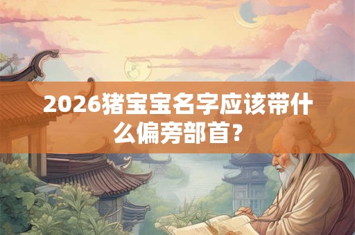 2026猪宝宝名字应该带什么偏旁部首? 2026猪宝宝名字应该带什么偏旁部首?