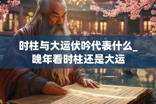 时柱与大运伏吟代表什么_晚年看时柱还是大运