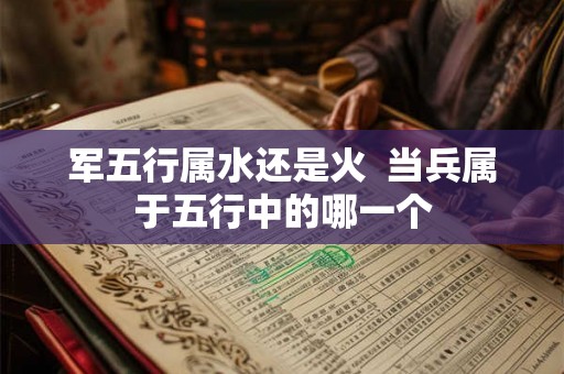 军五行属水还是火  当兵属于五行中的哪一个